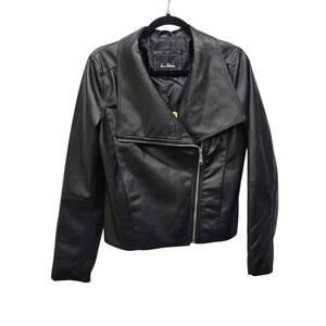 Sam Edelman Faux-Leather Asymmetrical Moto Jacket Small
